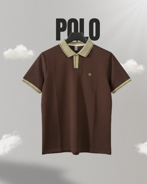 Brown Premium Cotton Polo Shirt for Men | Stylish Comfort Wear – YLITEER