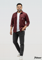Men’s Corduroy Full Sleeve Shirt – Premium Casual Wear (6 Colors Available)