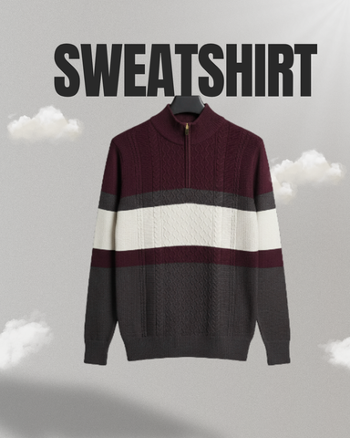 Men’s Color Block Winter Sweatshirt | Stylish Knitwear – YLITEER