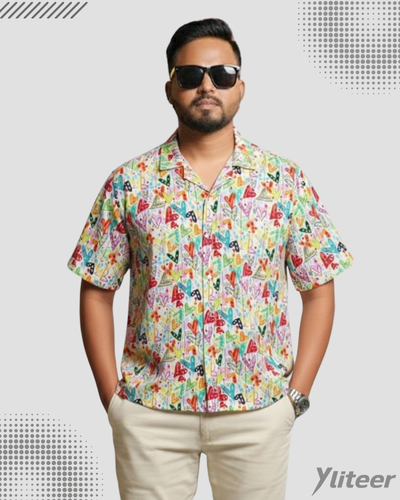 Color Splash Heart Print Shirt – Summer Edition