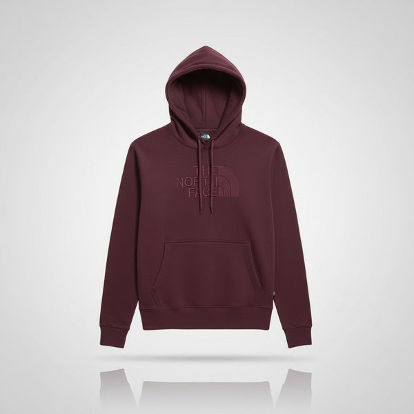 The North Face Men’s Premium Hoodie – Winter Warm Fleece | Maroon Pullover Sweatshirt