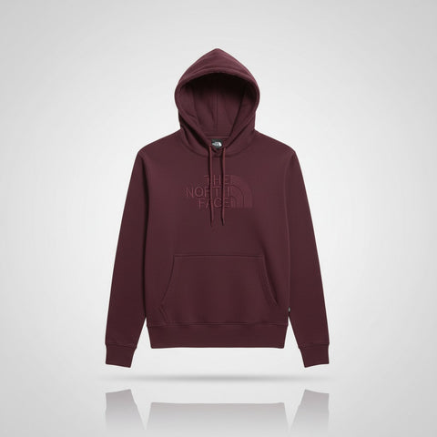 The North Face Men’s Premium Hoodie – Winter Warm Fleece | Maroon Pullover Sweatshirt