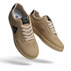 Stylish Beige Casual Sneakers for Men | Lightweight & Comfortable Everyday Shoes