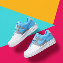 Men’s Sky Blue & White Air Sneakers – Classic Streetwear Casual Shoes