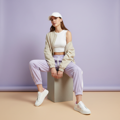 Women’s White & Pink Bunny Casual Sneakers | Stylish Lightweight Streetwear Shoes