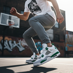 Air Jordan 4 Retro Green Glow | Premium Comfort Sports Shoes