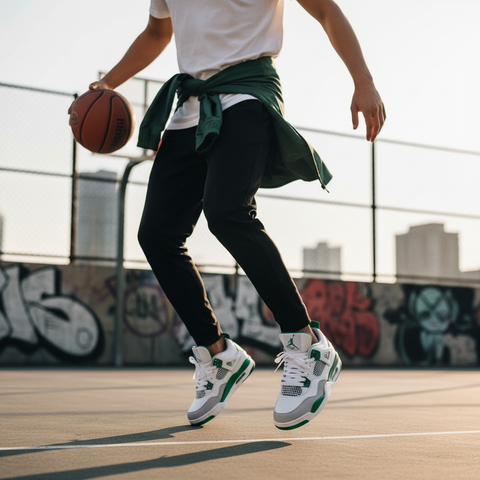 Air Jordan 4 Retro Green Glow | Premium Comfort Sports Shoes