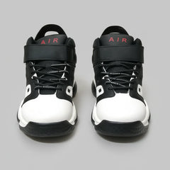 Men’s Black & White High-Top Sneakers – Trendy Streetwear Chunky Shoes