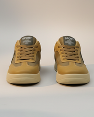 Stylish Beige Casual Sneakers for Men | Lightweight & Comfortable Everyday Shoes